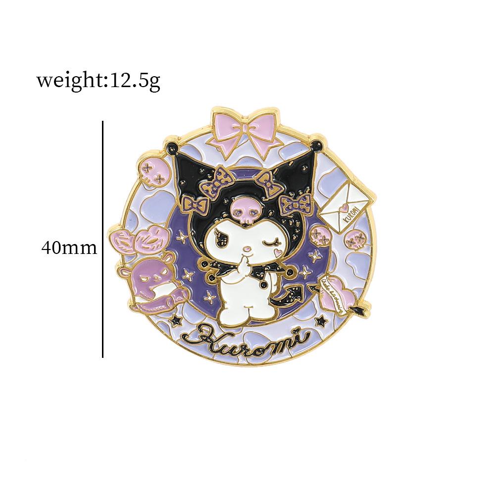 Cute Soft Moe Pacha Dog Metal Badge Kulomi Sanrio Premium Sense Medallion Brooch