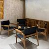 Wooden Backrest Chair Living Room Sofa Chair Individual Aesthetic Modern Comfortable Armchair Luxury Decorative Leather Armchair