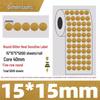 Gold Thermal Adhesive Round Sticker Paper for Lunch Box & Food Retention Labels