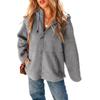 2025 Amazon wish European and American foreign trade autumn and winter new women's clothing casual hooded plush top coat