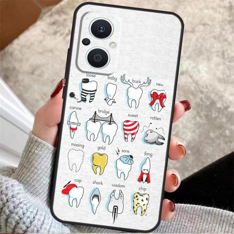 Zahnarzt Zahnärztin Krankenschwester Hülle Für OPPO Reno 3 4 5 6 7 8 Lite 2Z 4Z 5Z 8T OPPO Find X6 X5 Pro X2 Neo X3 Lite Case