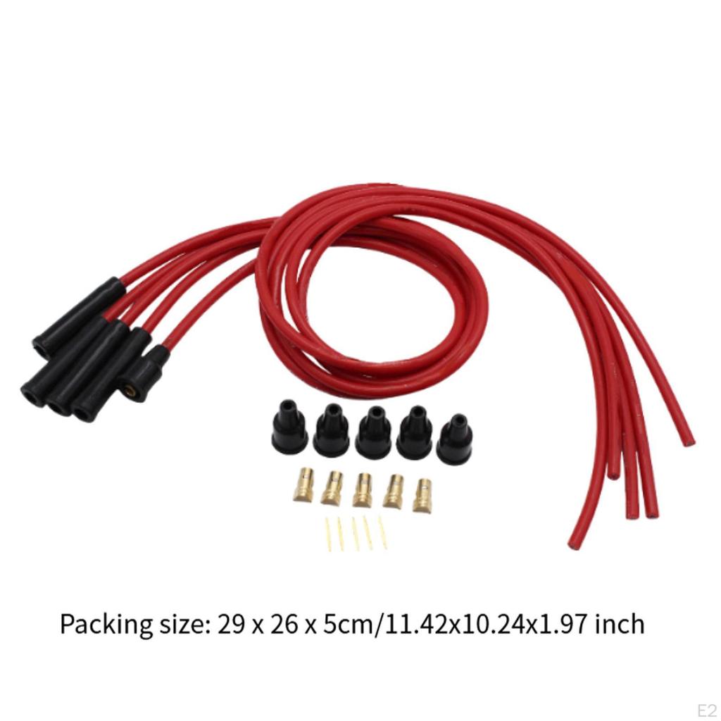 Silicone HT Leads Easy to Install Replaces for 4 Cylinder Classic Cars