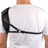 Huwairen Black Nylon Archery Chest Guard with Elastic Buckle