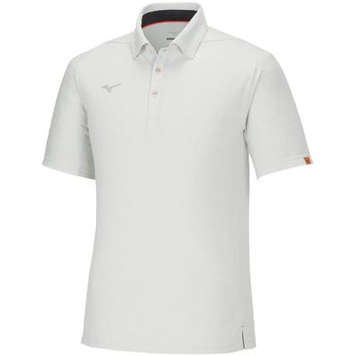 Dry Polo Short UPF Heather Size 2XL Men's Shirt, Sleeve, 15, Moisture-Wicking, Quick-Drying, White, (Product Code 32MAA083)