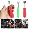 Universal Brake Spring Compressor Tool with Plastic Handle Brake Shoe Installer Tool 145mm for Car Drum Brake Repair