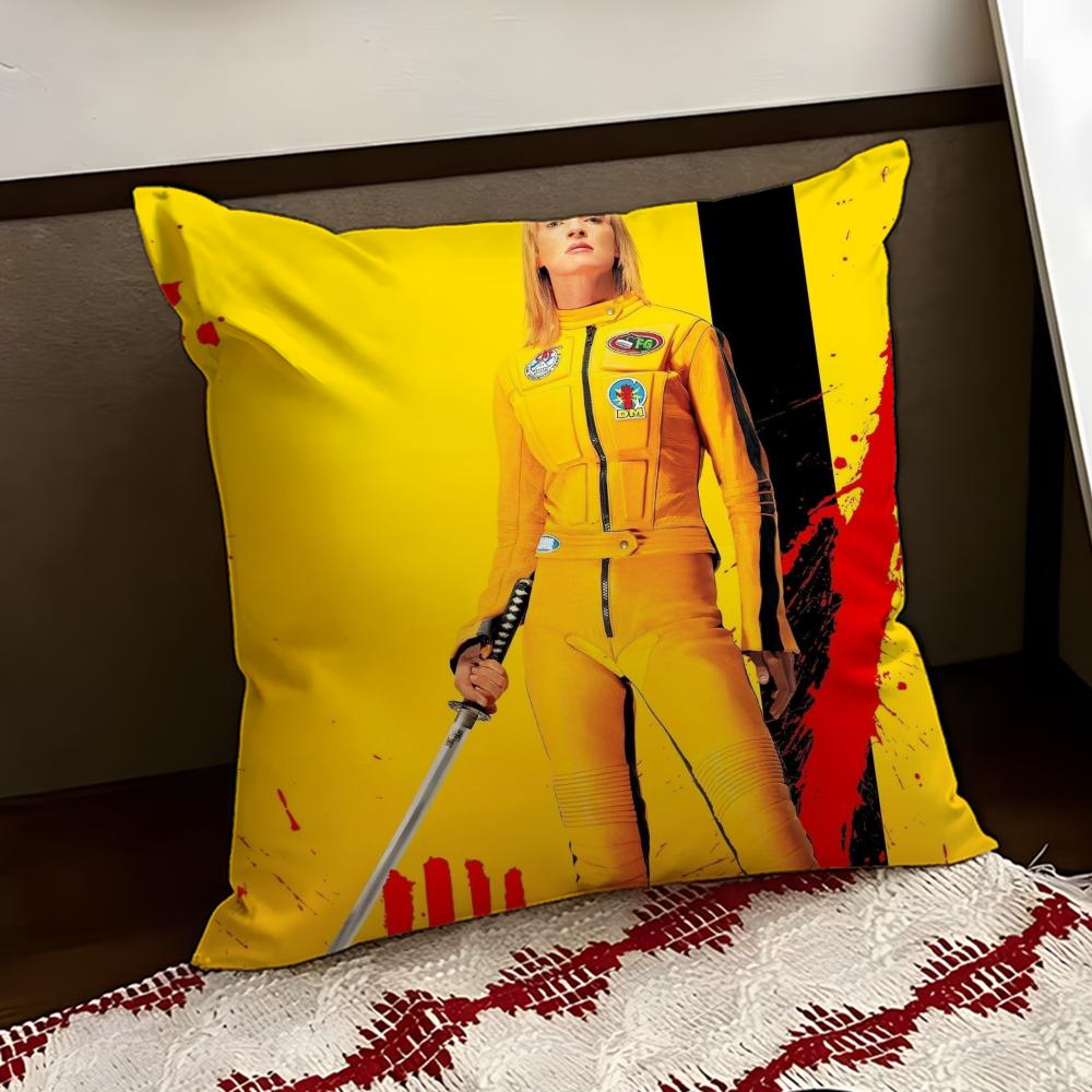 Movie KKill BBill Cushion Cover Reversible Soft Durable Pillow Cover Home  Car MultiScene Use for Daily Comfort