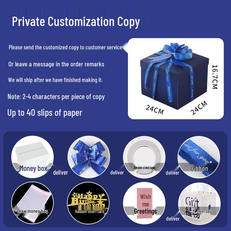 Celebrity Style Surprise Explosion Birthday Gift Box for Kids