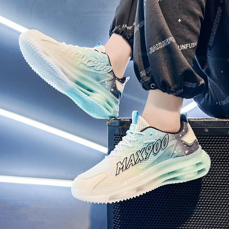 

Мужская обувь большого размера, повседневная спортивная обувь, летняя новинка, обувь на платформе, кроссовки для папы, мужские дышащие беговые кроссовки из летучей тканой сетки 47