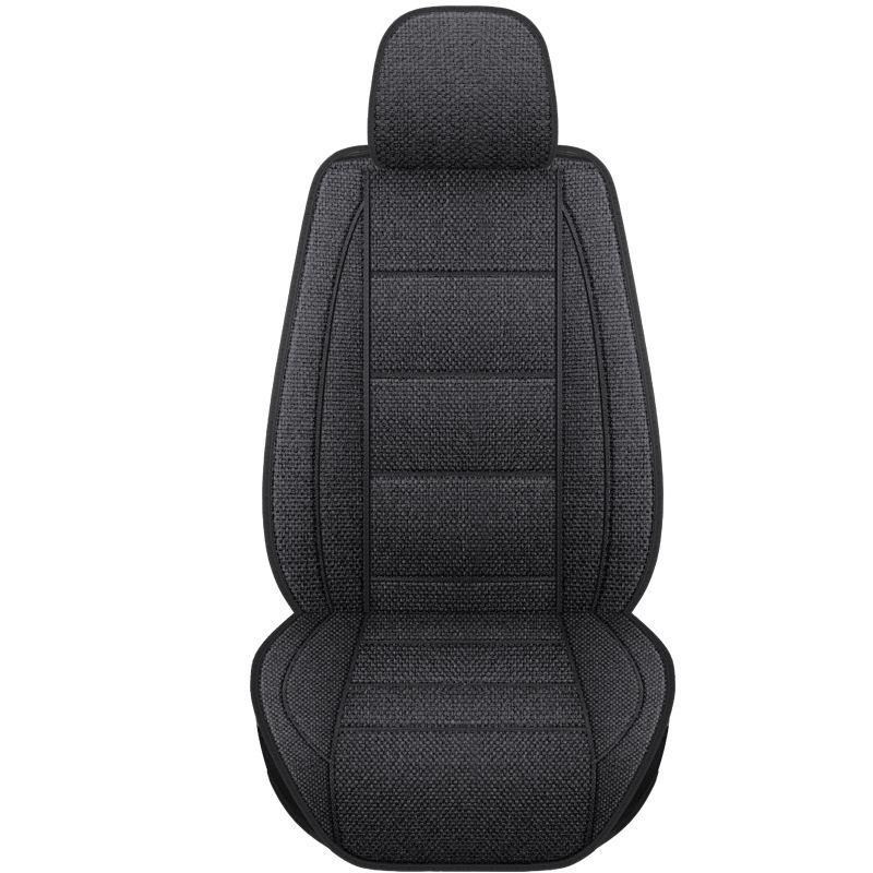 Five-Seater Full Coverage Coarse Linen Car Seat Cushion Cover