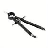 Compasso profissional, conjunto de geometria de compasso com trava, compasso matemático e de precisão, metal e durável para precisão sólida e plana