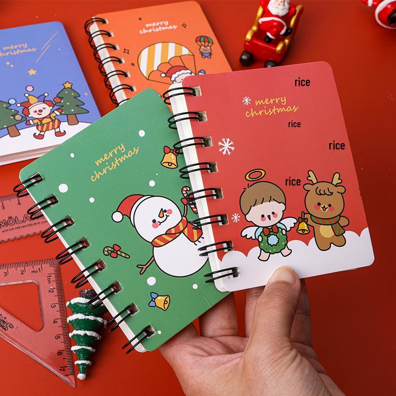 Hangsu Mini Christmas Pocket Notebook - Portable Holiday Gift Memo for Students