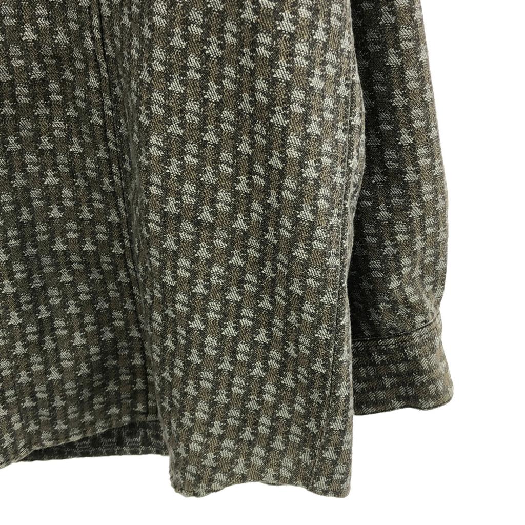 LONDON FOG 80s Vintage Overall Handle Long Sleeve Shirt M Gray X Brown Men's Used
