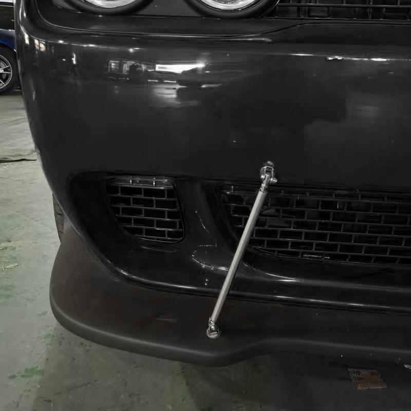 150mm Universal Car Splitter Rods Racing Adjustable Stainless Steel Front Bumper Lip Support Tie Bar Kit Saving Drilling Hole