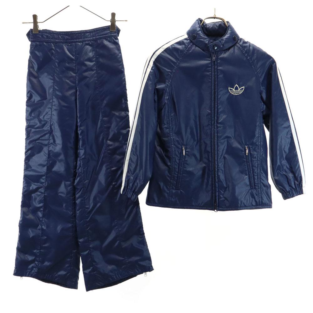 

adidas 70-е Винтаж сделано Descente Вышитый логотип Трилистник Нейлоновая куртка Комплект Детский Б/У