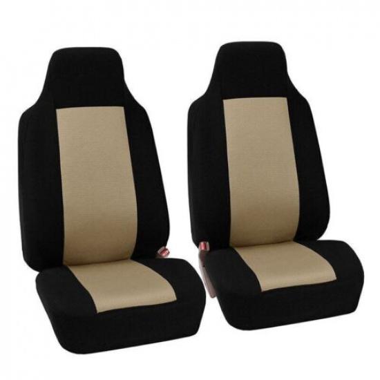 Universal 2 Seats High Back Bucket Seat Car Seat Covers Front Protectors New бежевый