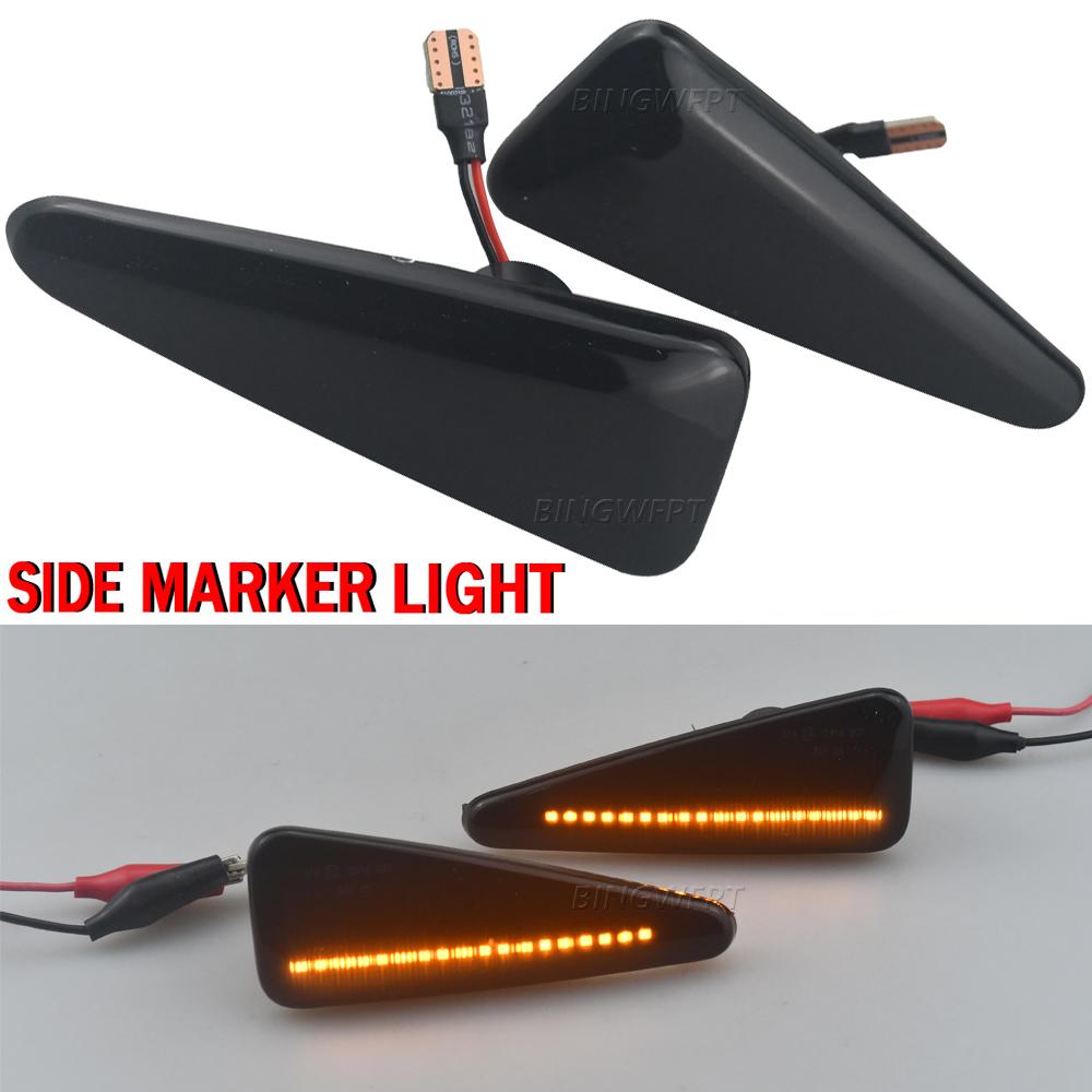 2PCS Dynamic LED Side Marker Light Turn Signal Blinker Lamp For Dacia Logan Sandero I Renault Symbol MK2 Thalia 2008-2012