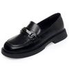 Scarpe singole a tacco basso nuove per primavera e autunno in morbida pelle suola morbida comode piccole scarpe in pelle