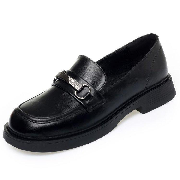 Scarpe singole a tacco basso nuove per primavera e autunno in morbida pelle suola morbida comode piccole scarpe in pelle