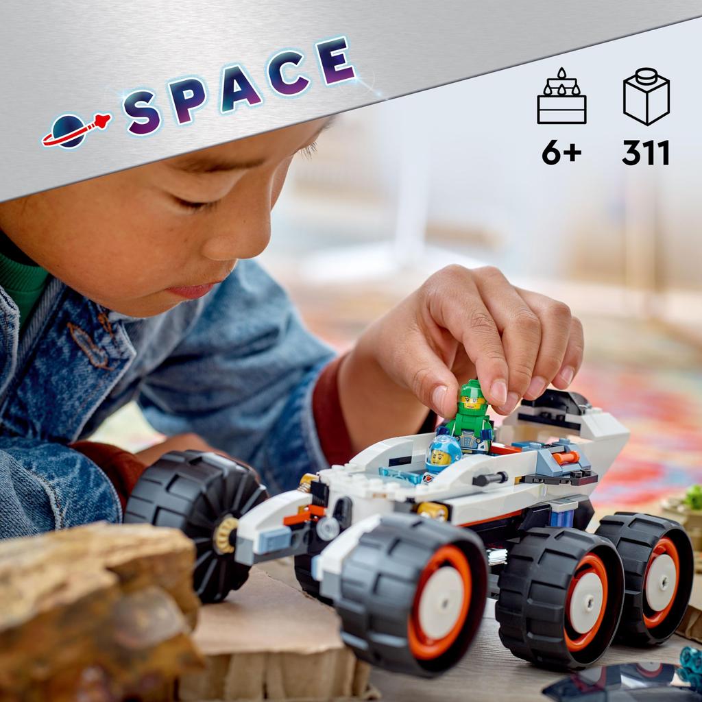 LEGO City Exploring Star Rover und Alien Spielzeug Geschenk Geburtstagsblock Pädagogisches Weihnachten Jungen Mädchen Kinder 6 Jahre alt 7 Jahre alt 8 Jahre alt