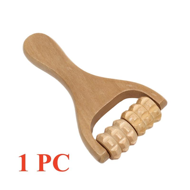 Деревянный роликовый массажер терапия массажер для тела лицо плечо шея рука надавливающий роликовый массажер тело успокаивающие расслабляющие массажные инструменты