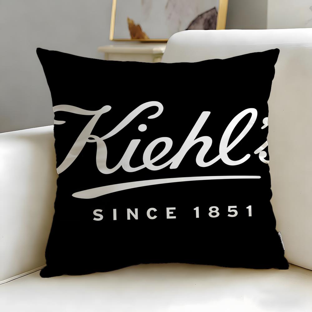 classic skincare brand Kiehl's Cushion Cover Soft & Easy-Wash Pillow Case – Versatile for Couch, Bed, Travel and Office