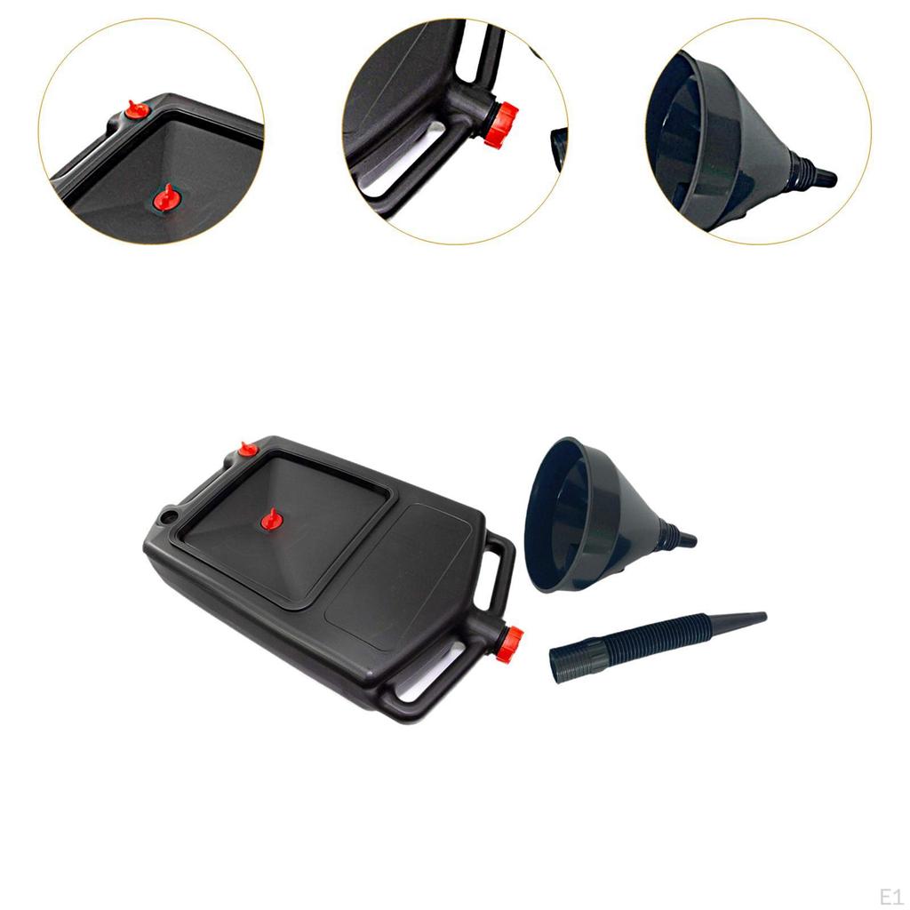 Recipiente para drenar aceite con orificio Tanque de depósito de recolección fácil de usar