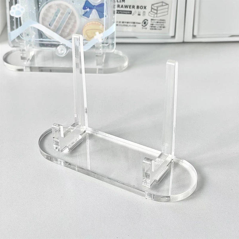 10-50PCS Acrylic Clear Stand Acrylic Easel Display Stand Multi-Functional Holder for Plate Card Commemorative Coin Collectibles Home Office Decoration