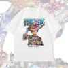Men's T-shirt ONE PIECE Short-sleeved Color Block Luffy Tide Student Women's Tops Summer Tide Brand Loose Fashion Streetwear