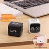 Cube Digital Timer LED Display Gravity Sensor Multi-Function Dual Modes Electronic Alarm Clock 5/10/30/60 Minute Settings Timer