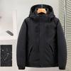 Men's Hooded Rain and Cold Resistant Winter Jacket Thickened Warm Lightweight Casual Loose Comfortable Cotton Jacket Punching Jacket