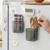 Magnetic Wall Mounted Storage Box, Kitchen And Bathroom Storage Rack, Non Perforated Refrigerator, Side Cutlery Storage Rack