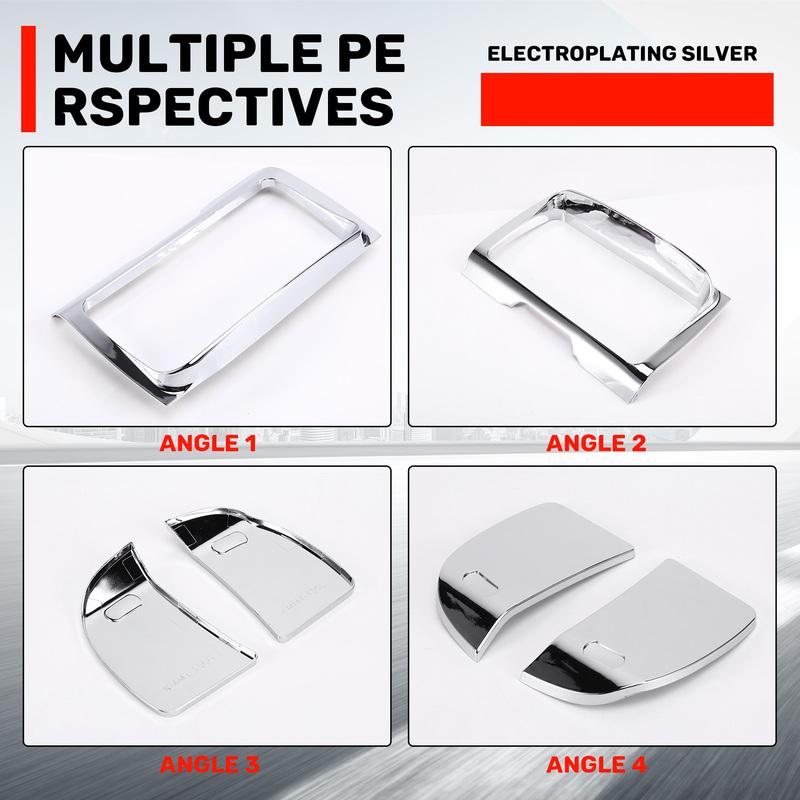 Reliable-Stereo Radio Trim Cover Housing Kit In Chrome For Touring Glide Electra Street Glid, Tri Glide Ultra 14 To 23 Mo