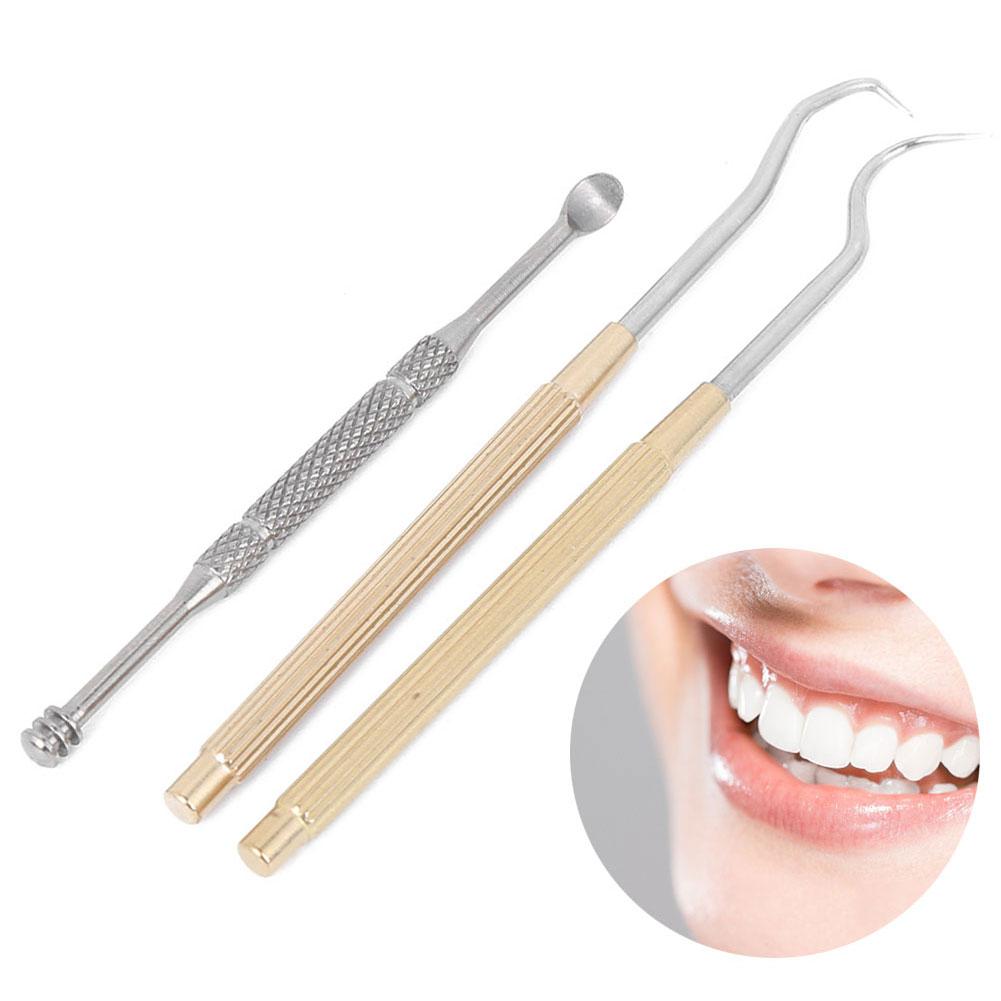 Metal Toothpick Earpick Kit Portable Keychain Multitool Ear Cleaner Spoon Teeth Cleaning Set