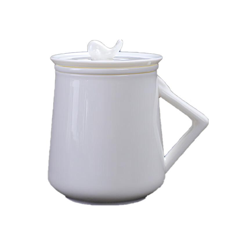 Tuopai Glossy Suet Jade Porcelain Office Tea Set