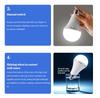 1-4PCS 9W Portable Rechargeable LED Emergency Bulb 6500K White Light E27/E26 Base for Home Camping Outdoors Emergencies