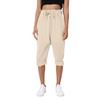 Women's Loose Casual Cotton Linen Thin Solid Color Home Pants Cropped Pants