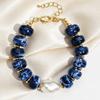 Colorful Design Resin Bracelet Pearl Accent Handmade Jewelry Statement Beaded Bracelets For Women