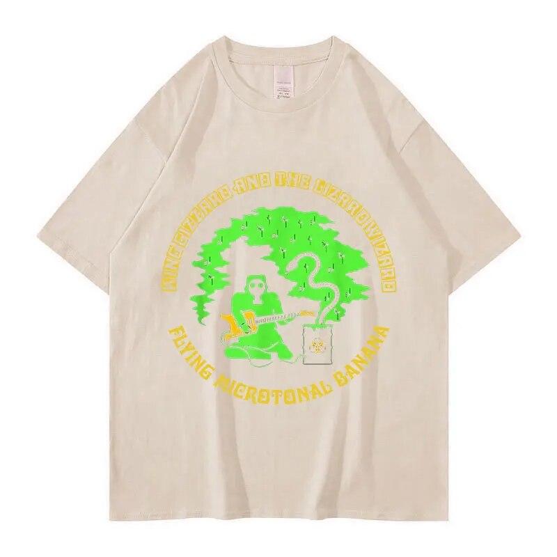 King Gizzard and The Lizard Wizard TShirt Rock Band Retro Hip Hop T-shirt Unisex WoUnisex Fashion Cotton Oversized T Shirts Streetwear