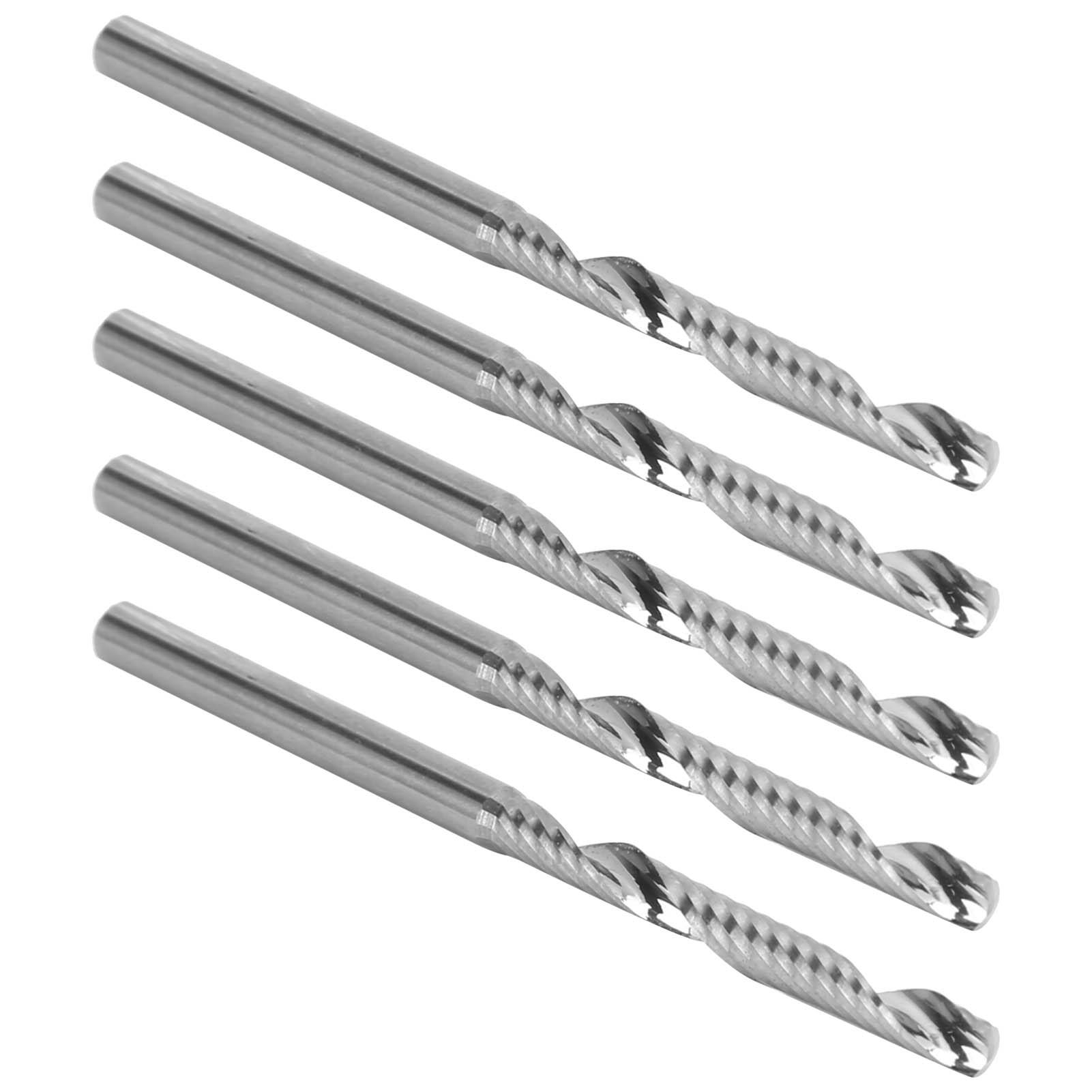

5 шт. Спиральная фреза из вольфрамовой стали Фреза для резьбы по дереву 3,175 X 3,175 X 28 X 50 мм