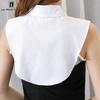 Women Fashion Solid Colour Black White Vertical Small Flip Collar Detachable Versatile Shirt Jumper Jumper Fashion False Collar
