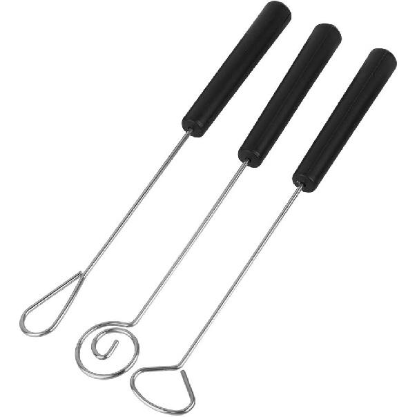 Set of 10 Stainless Steel Split Chocolate Forks Hot Pot DIY Decorative Tools Pralines and Trüffel