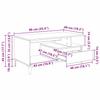 Artisan Oak Coffee Table 90 X 49 X 45 Cm Engineered Wood