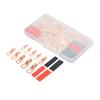 120Pcs Copper Wire Lugs Heat Shrink Kit High Temperature Resistant Tubing Ring Terminal Connectors