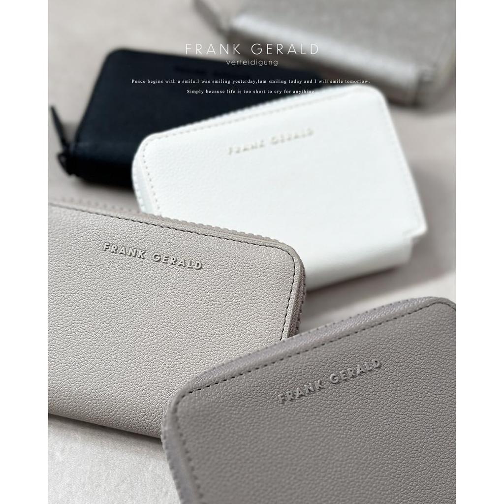 FRANK GERALD Mini Wallet, Bifold, Large Capacity, Rust-Resistant Zipper, Coin Case, Box-Shaped, Accordion-Like, Card Case, for Men and Women
