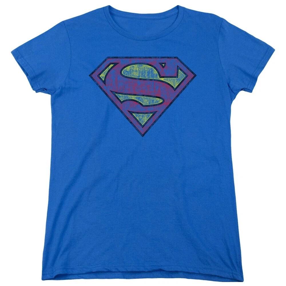 Superman  Tattered Shield  Women s T-Shirt S