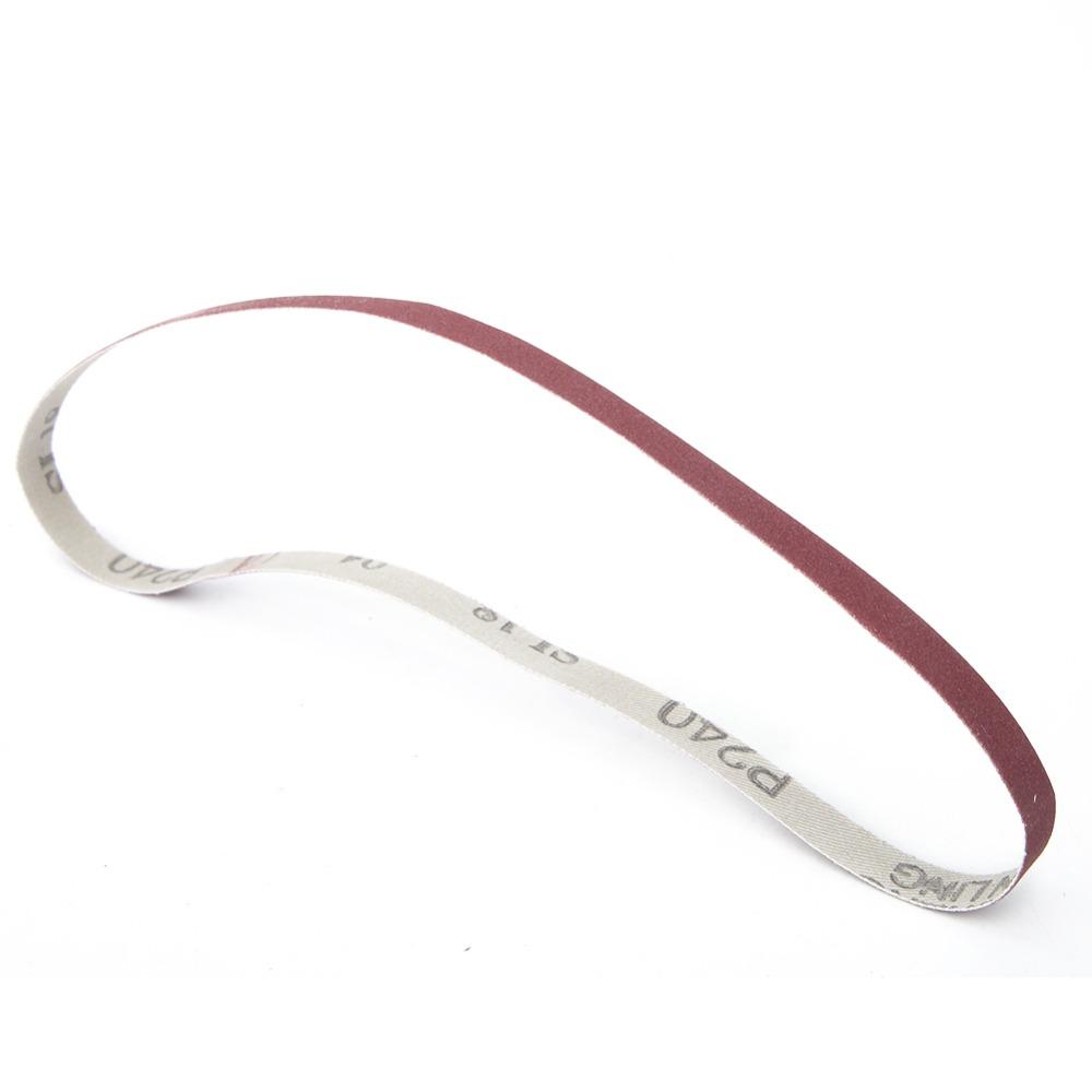 10pcs 240 Grit Sanding Belt 533 X 9mm Abrasive Band Strap Aluminum Oxide Sandpaper  Rust Removal