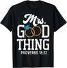 Koszulka chrześcijańska Mrs Good Thing unisex