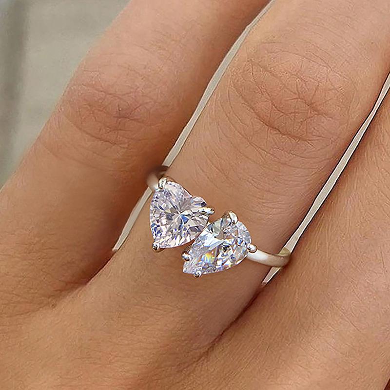 Δαχτυλίδι Δάκρυ Νερού Κλασικό Απλό από Ασήμι 925 με Ζιργκόν Για Γυναίκες Αρραβώνα Γάμο Πολυτελές Υψηλής Ποιότητας Λεπτό κόσμημα
