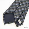 [Disney] Necktie (Three Circle Silhouette Gradient Check Pattern) Necktie D50037 Gray
