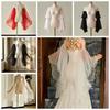 1 pair Chiffon Fabric Arm Covers Flare Shape Detachable Cuffs Fake Sleeves  Bridesmaids